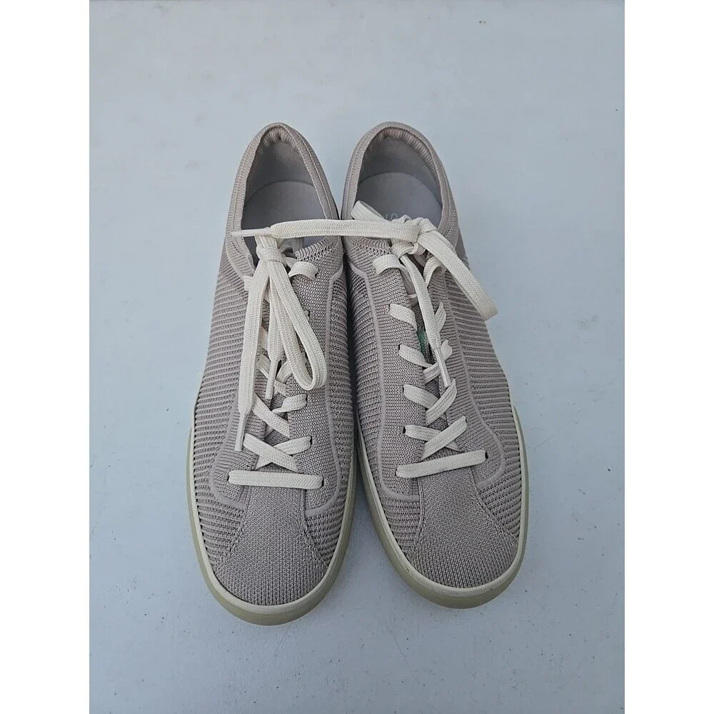 Rothy's The Lace Up Knit Sneaker Storm Gray Women's Casual Shoes Sz 9